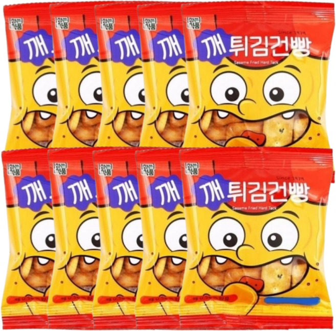 정든식품 튀김건빵 옛날과자 개별포장 추억의 간식, 30g, 10개