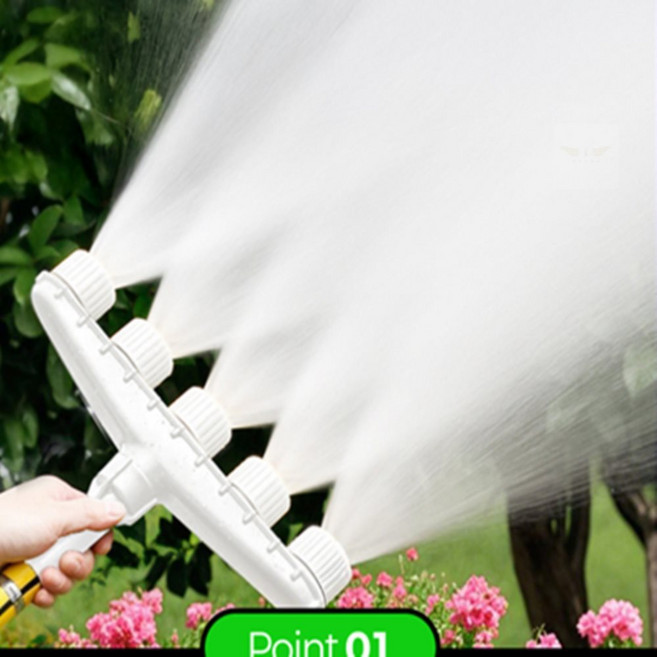 제이일 원예용 호스분사기 농사용 물뿌리개 5헤드 텃밭물주기분사기
