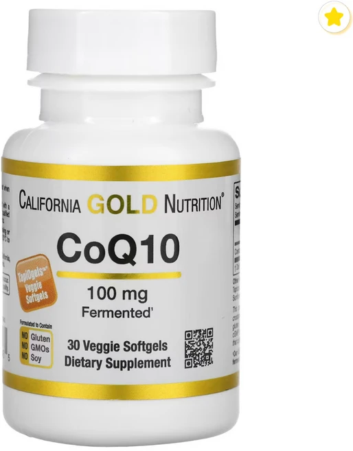 CGN 캘리포니아골드뉴트리션 coQ10 USP 100mg 30 베지 소프트젤 코엔자임큐텐 코큐텐 큐텐 고약사 약들약, 30정, 1개 - 쿠팡