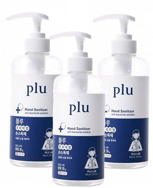 1+1+1 겔 (1+1+1) 플루_프리미엄 새니타이저 구성 500ml 손소독제, 본상품