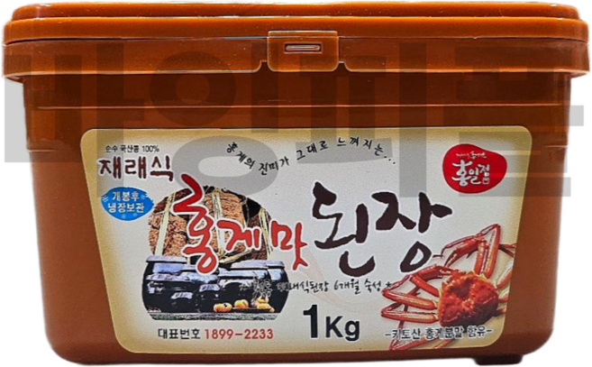 홍일점 홍게맛된장 1kg 국산콩 편스토랑 홍게맛장 홍게맛간장 집된장 시골된장 W.A.T.B, 1개