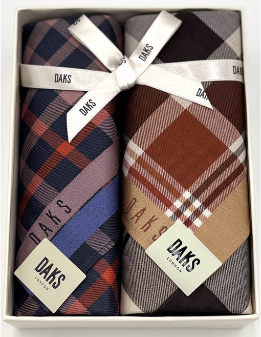 닥스 면 손수건 2종 세트 DCHA6E020I2