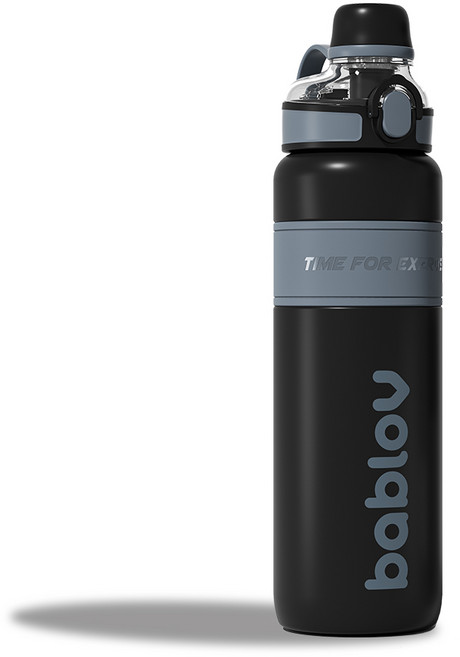 바블로브 파스텔 대용량 보온보냉 316스텐텀블러 1000ml, 나이트블랙1000ml, 1개