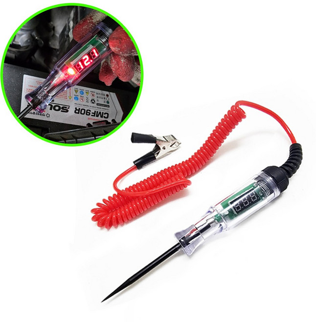 차량용 배선 테스터기 휴즈 전압 전선 전원체크 테스트 자동차 검전기, 1개, 고급형 B