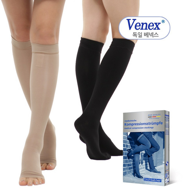 베넥스AD 무릎형(발막힘) 독일 의료용 압박스타킹 압력30-40mmHg