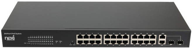 NX-POE2624GSR 24포트 POE 스위칭허브 350W (NX665), 1개