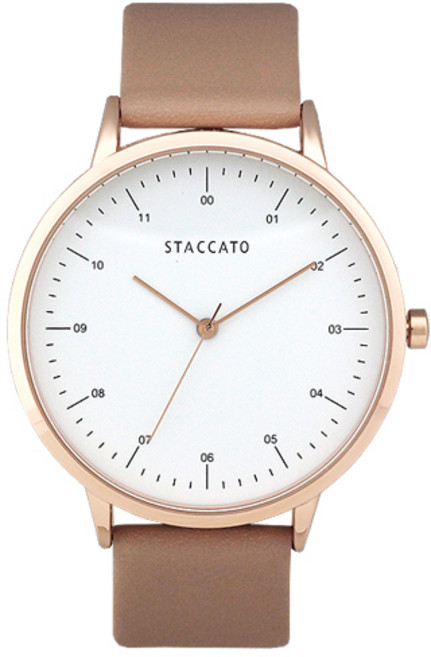 스타카토 커플 가죽시계 원형 심플한 디자인 남자선물 시계 남자 손목시계 원형 가죽시계 ST-576M