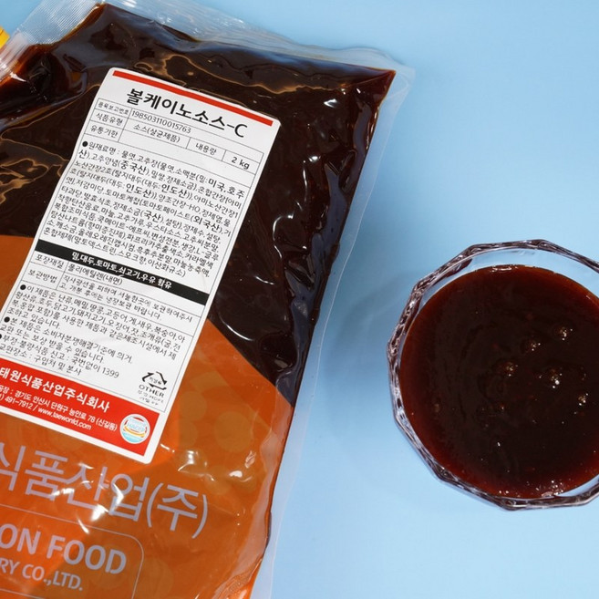 태원식품 볼케이노소스 2KGx5봉지 BOX 매콤한 불향, 2kg
