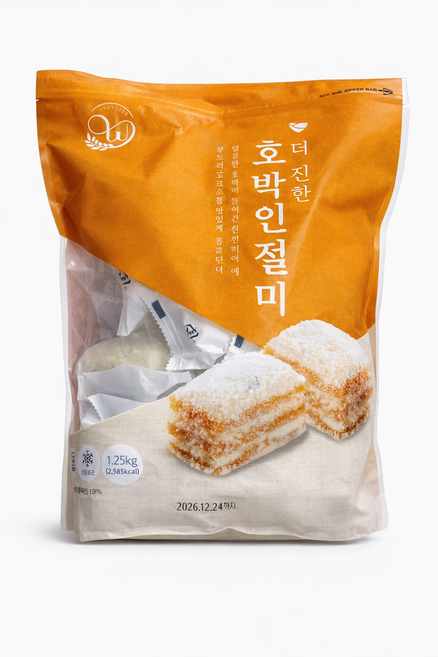 창억떡집 호박 인절미 개별포장, 1.25kg, 1개