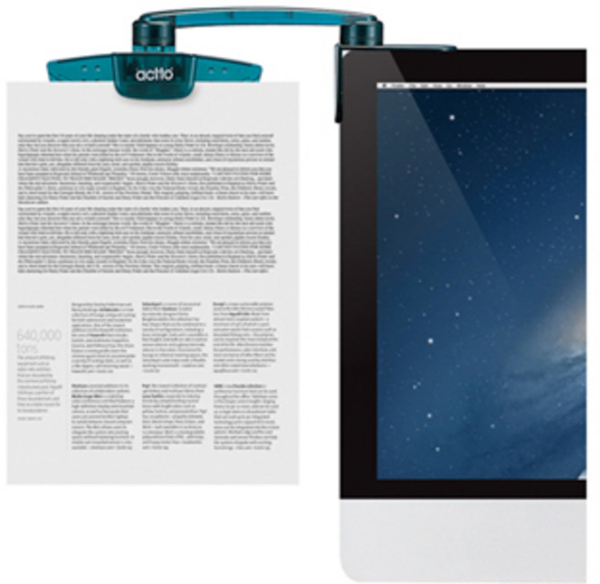 엑토 LCD 모니터 문서 슈퍼클립 서류 집게