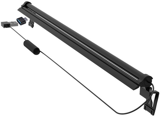 오토리 모니터 조명 미니 LED 노트북 스크린바, 1개, 블랙