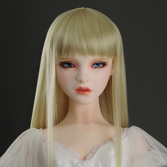 돌모아 구체관절인형 가발 100cm 트리니티돌 루젼돌 뱅헤어 롱 스트레이트 블론드 (13-14) Forest Straight Wig (Blonde), 1개