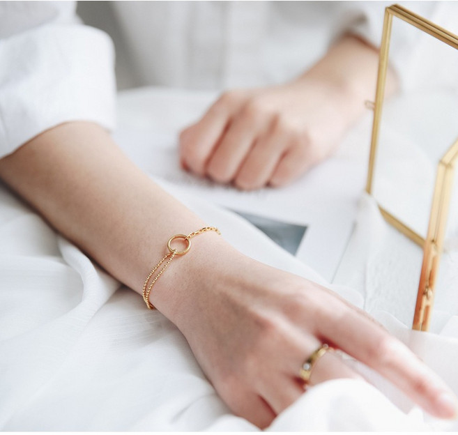 하나린 써지컬스틸 라운드 팔찌 액세서리 패션쥬얼리