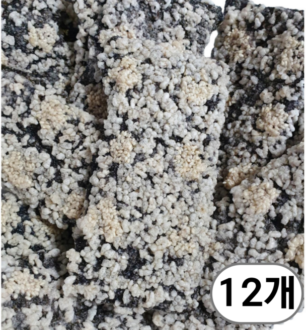 6시내고향 황소김부각 (대용량) 수제 찹쌀 남원 화사 다니엘헤니 김부각 45g, 12개