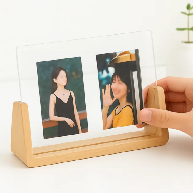 하루살림 감성충전 깨짐제로 아크릴액자 4x6, 1개, 우드베이지