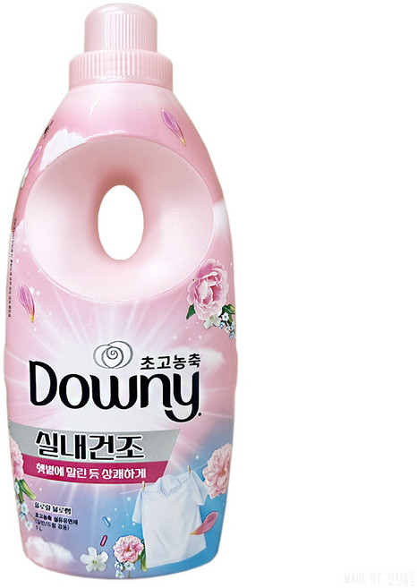 다우니 엑스퍼트 실내 건조 섬유유연제 플로럴프레시향, 1L, 9개