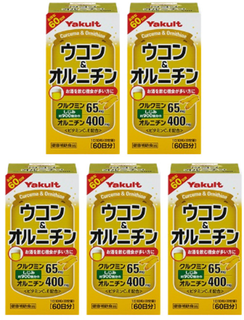 일본 직배송 야쿠르트 우콘 & 오르니틴, 5개, 600정