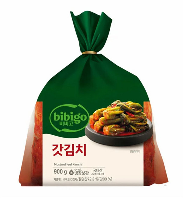 CJ 냉장 비비고 갓김치 900g, 3개