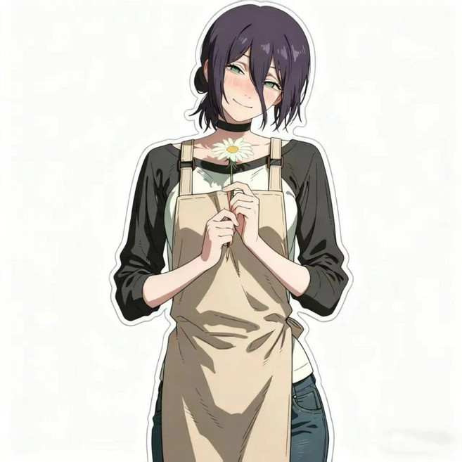 체인소맨 레제편 레제 일러스트 아크릴 스탠드 피규어 팬 메이드 비공식 굿즈, 2