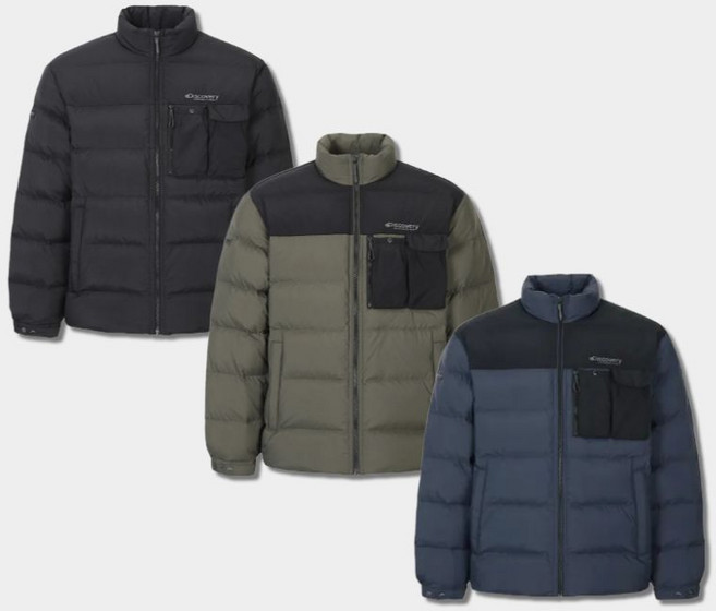 백화점정품 디스커버리 남성 경량패딩 덕다운 세미오버 겨울 점퍼 아우터 자켓