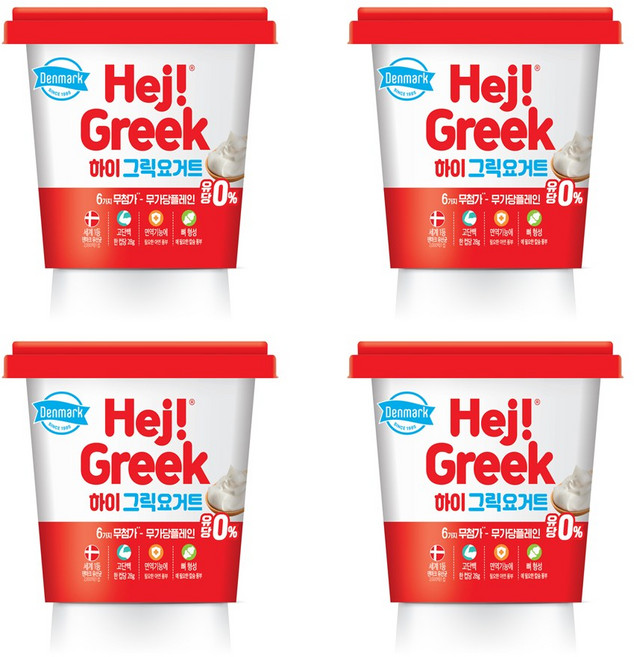 동원 덴마크 하이 그릭요거트400g 4개입/무가당/냉장무배, 400g, 4개