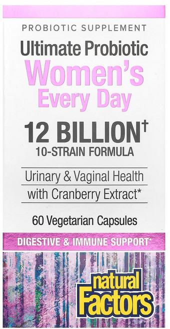 네츄럴펙터스 얼티밋 프로바이오틱 우먼스 에브리 데이 120억 베지 캡슐 60정, 1개