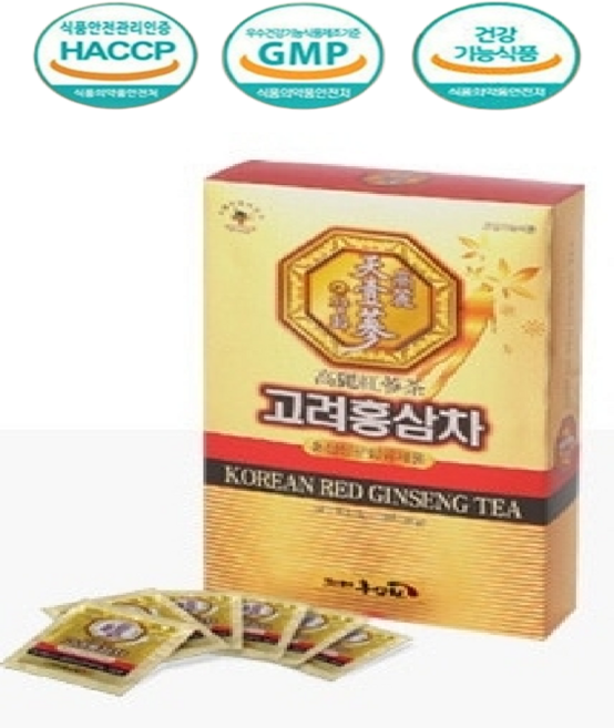 아라 고려 홍삼차 6년근, 1박스, 100개입, 3g
