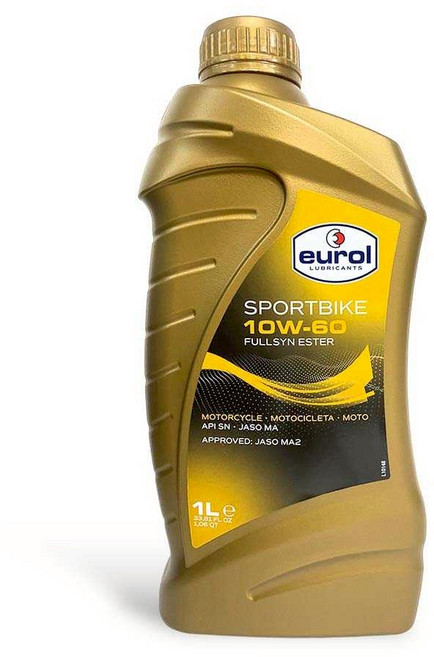 Eurol 全合成酯類機油 高效引擎保護 提升騎乘體驗 適用於各種高性能機車, 1個, SPORTBIKE 10W60