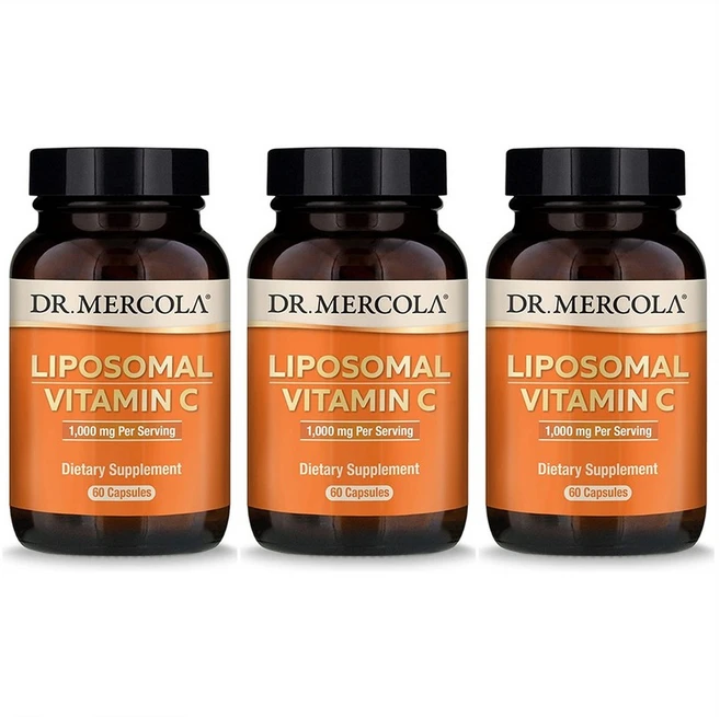 닥터 머콜라 Dr. Mercola 리포솜 비타민C 1000mg 60캡슐 X 3통 리포조말 비타민 C, 3개, 60정 - 쿠팡