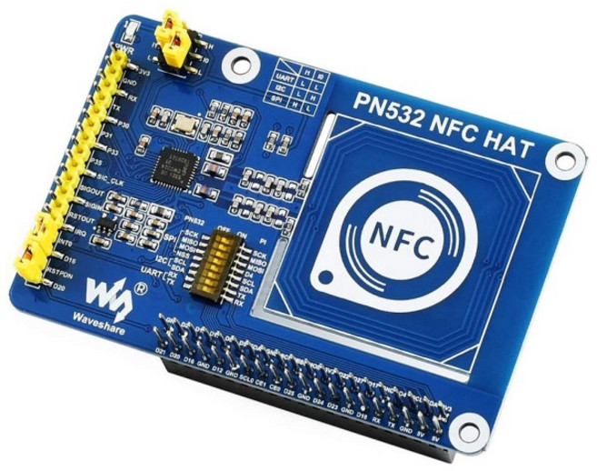 라즈베리파이5 아두이노키트 356MHZ 주파수의 RASPBERRY PI용 WESHARE PN532 NFC HAT는 3 통신 인터페이스