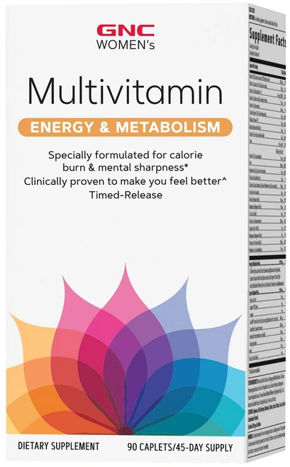 GNC 여성용 멀티비타민 에너지 메타볼리즘 90정 Womens Ultra Mega Energy Metabolism, 1개 - 쿠팡
