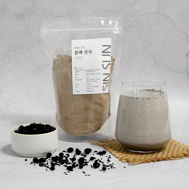 100%국산 블랙 선식 300g 아빠가 만든 선식 28시간 정성, 1개, 250g