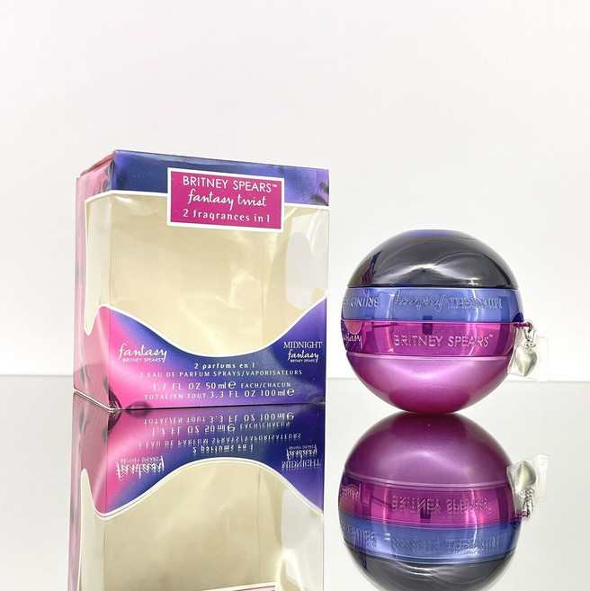 Britney Spears 브리트니 스피어스 판타지 트위스트 2가지 향수 1개 EDP 1.7oz 각 새 제품 (BJ37 FANTASY TWIST 1.7 1.7