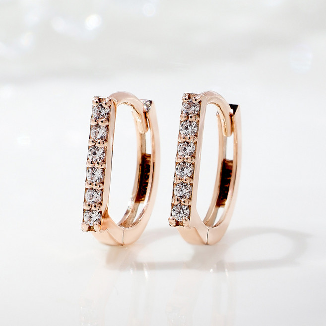 JUU 10K 데일리 원터치 링 귀걸이 여자친구 선물 기념일선물 생일선물 베이직 귀걸이 골드귀걸이 (3종택1)