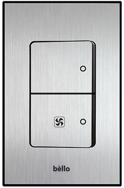 벨로 실버) 스위치 2구(환풍기), 1개