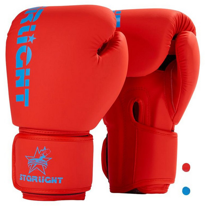 성인 복싱 격투기 글러브 훈련용 훈련용품 운동 장비 훈련 스포츠 강한 내구성 편안한 착용, 레드블루, 1개