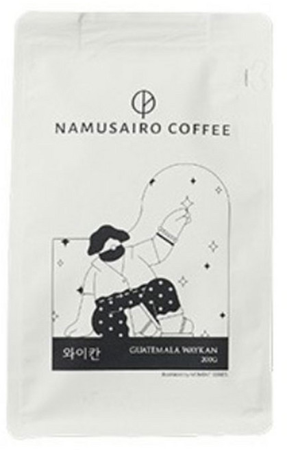 나무사이로 와이칸 로스팅 홀빈, 홀빈(분쇄안함), 200g, 1개