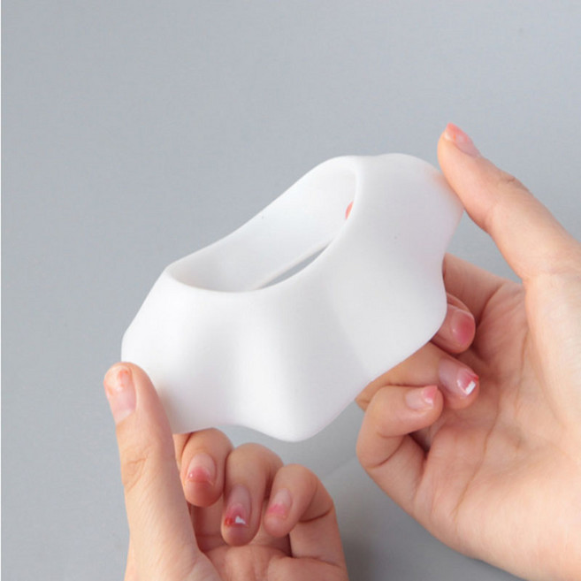 COVERONE 실리콘 스플래시 가드 물흐름 방지 손목밴드, 1개, 화이트 1세트 2PCS