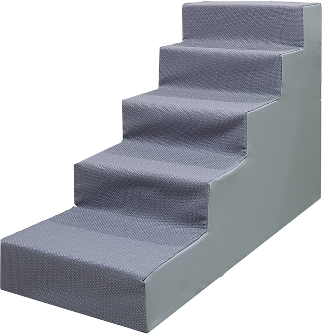 8DECO 강아지계단 5단 60cm 펫스텝 애견계단 그레이계단, 논슬립 그레이 5단, 1개