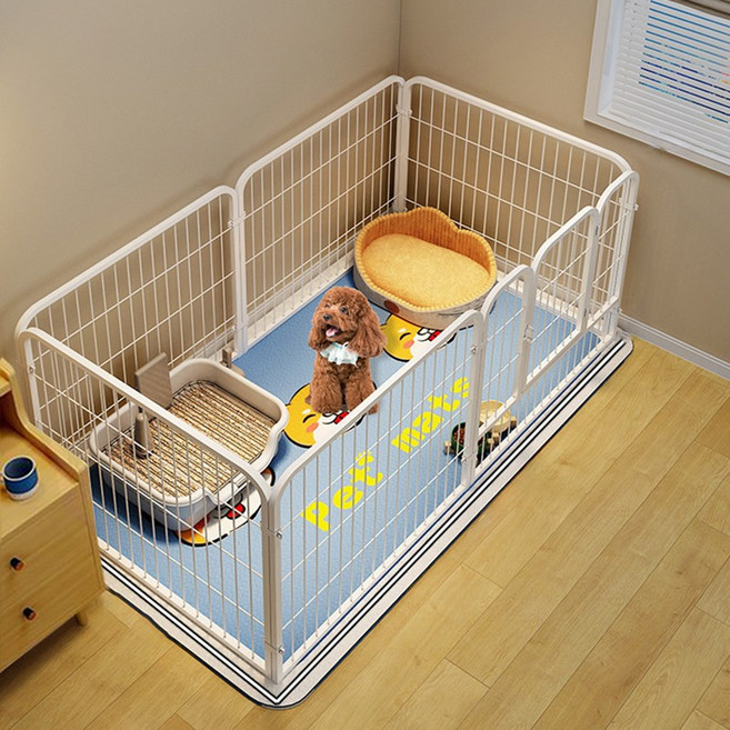 대형견 울타리 튼튼한 메탈 울타리 화장실 분리 울타리, 1개, 흰색