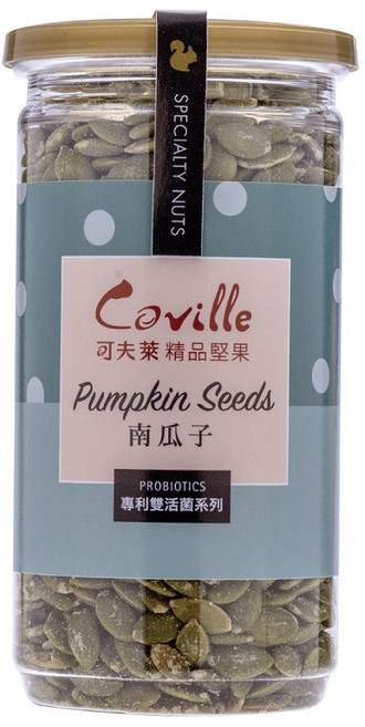 可夫萊 精品堅果 雙活菌南瓜子 - 200g, 1個