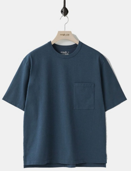 [러프사이드]ROUGH SIDE_[시그니처] 프라이머리 하프 슬리브 블루