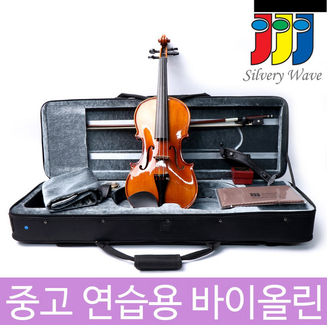 고급 연습용 중고 리퍼 바이올린 가성비 풀패키지 초보 학생 어린이 방과후 레슨 교재용 추천 모델, 소품옵션B