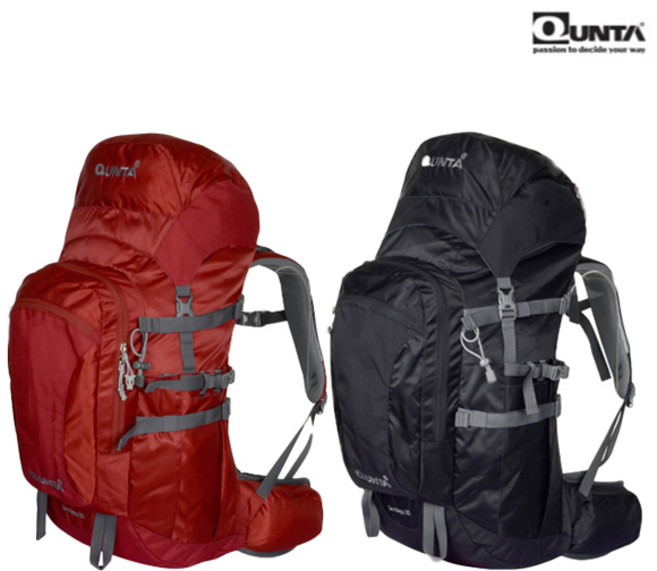 쿤타 산티아고35 Santiago 35L 등산 산행 트레킹 둘레길 백팩 배낭 공기 순환 시원한 등판 조절, 블랙