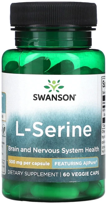고급최고의영양제 Swanson l-세린 500mg 베지 캡슐 60정 좋습니다 할인중, Swanson l세린 500mg 베지 캡슐 60정, 1개 - 쿠팡