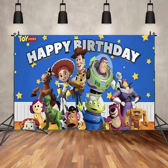 토이 버즈 라이트이어 우디 생일 파티 벽장식 배경 선물 샤워 배너 포스터 사진 스튜디오, 1개, 23. SS153-24 / C. 240x180cm