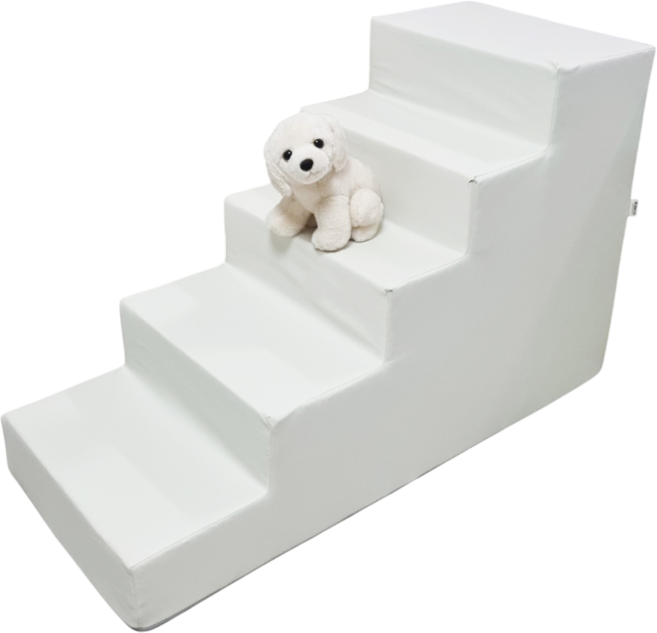 8DECO 강아지계단 5단 60cm 펫스텝 애견계단 그레이계단, play5 방수 아이보리, 1개