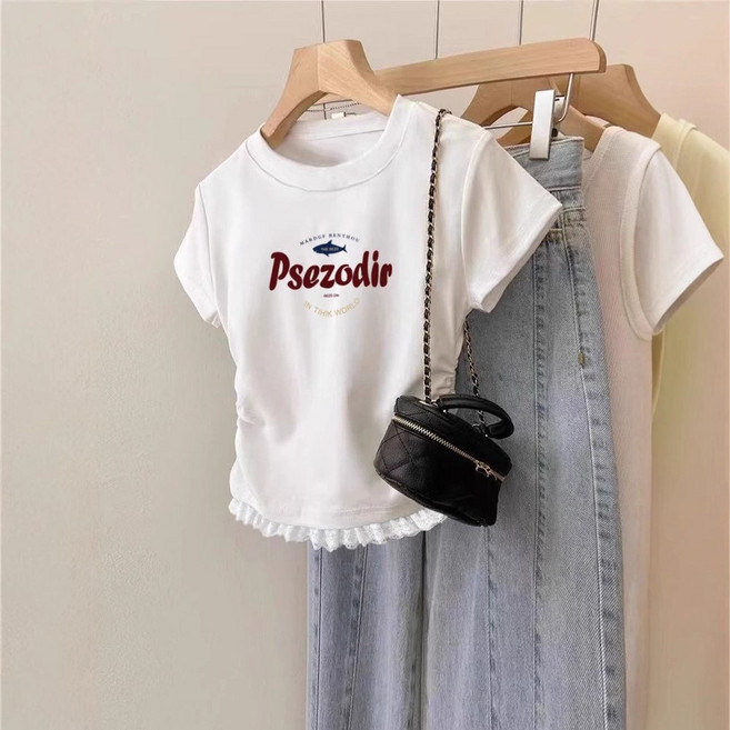 레이스 반팔 티셔츠 SH1539WW