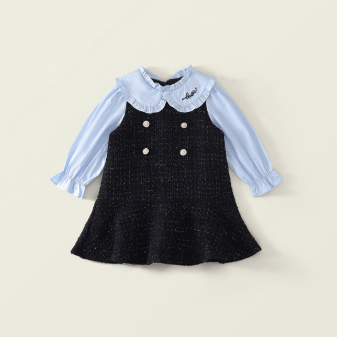 블루펄트위드원피스 여아 원피스 공주 봄 가을 유아 드레스 생일 선물 화이트