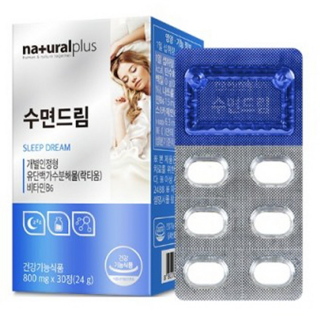 내츄럴플러스 수면드림 락티움, 30정, 1개